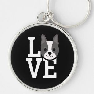 French Bulldog Love Frenchie Good Gift Dog Lover Keychain
