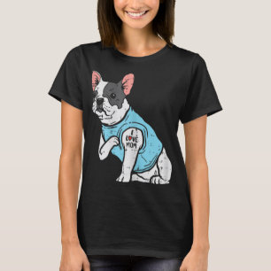 French Bulldog Love Mom Tattoo Frenchie Dog Owner  T-Shirt
