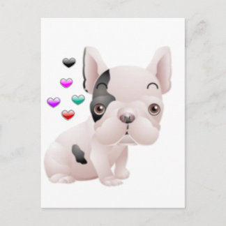 French Bulldog Love Postcard