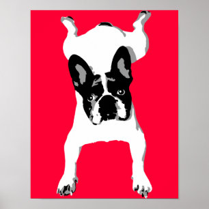 French Bulldog love Poster