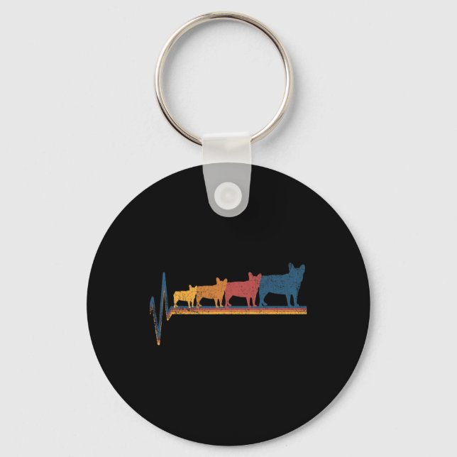French Bulldog Lover  Keychain (Front)