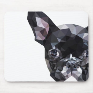 French Bulldog Low Poly Art Mouse Pad