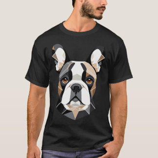 French Bulldog - Low Poly - Minimalist T-Shirt