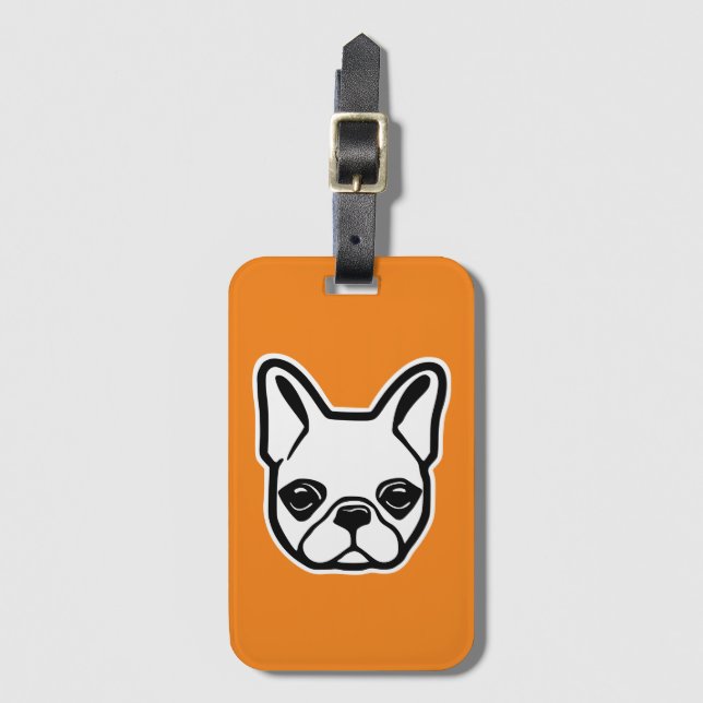 French Bulldog Luggage Tag (Front Vertical)