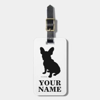 French bulldog luggage tag
