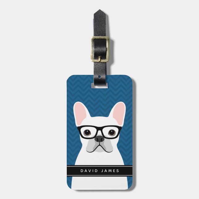French Bulldog Luggage Tags (Front Vertical)