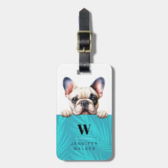 French Bulldog Luggage Tags (Front Vertical)