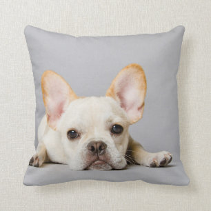 French Bulldog Lying Down Throw Pillow