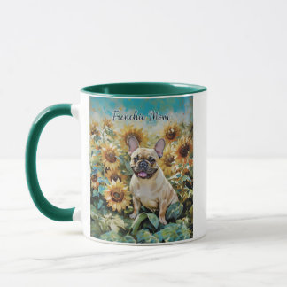 French Bulldog "Maman Carlin" Coffee Mug deux tons