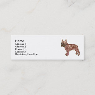 French Bulldog Mini Business Card