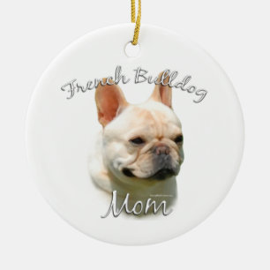 French Bulldog Mom 2 Ceramic Ornament