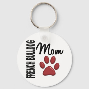 French Bulldog Mom 2 Keychain