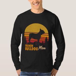 French Bulldog Mom Vintage Retro T-Shirt