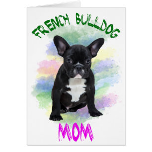 French Bulldog Mom Water Colour Oil Painting Art