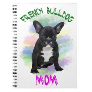 French Bulldog Mom Water Colour Oil Painting Art Notebook