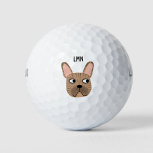 French Bulldog Monogram Golf Balls