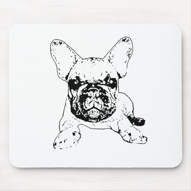french bulldog mousepad (Front)