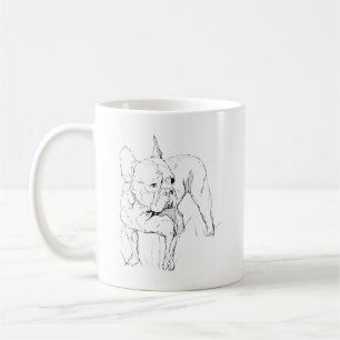 French Bulldog Mug – Hand Drawn Dog Illustration
