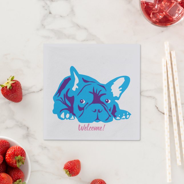 French Bulldog Napkins (Insitu)