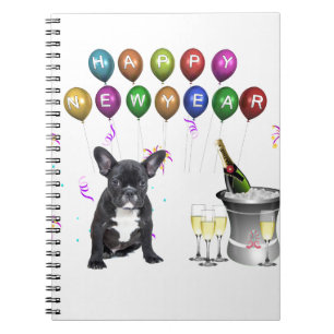 French Bulldog New Year Notebook