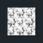 French Bulldog newspaper style Pop Art Canvas Print<br><div class="desc">French Bulldog newspaper style Pop Art Canvas Print</div>