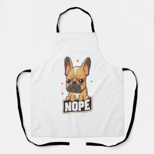 French Bulldog Nope Apron