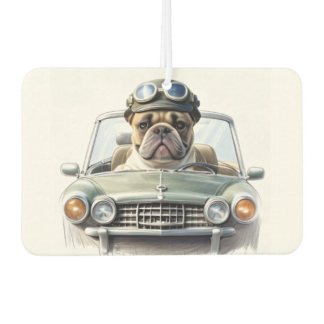 French Bulldog Oldtimer Bulldog Father's Day Air Freshener (Front)