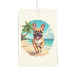 French Bulldog on a Beach Air Freshener