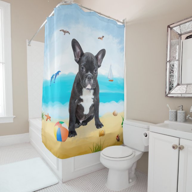 French Bulldog on Beach (In Situ)