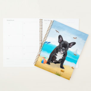 French Bulldog on Beach Planner