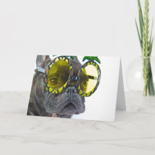 French Bulldog on the Beach Card