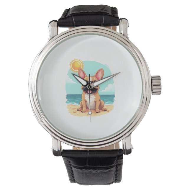 French Bulldog on Vacation Watch (Front)