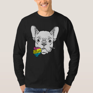 French Bulldog Pansexual Lgbt Q Cute Pan Pride Fre T-Shirt
