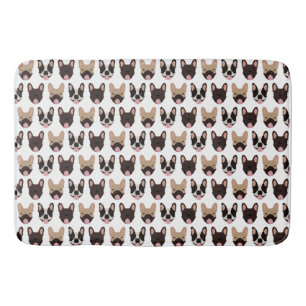French Bulldog Pattern Bath Mat