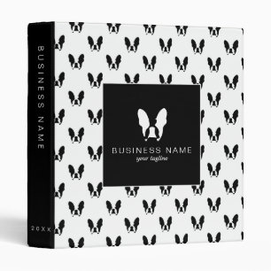French bulldog pattern binder