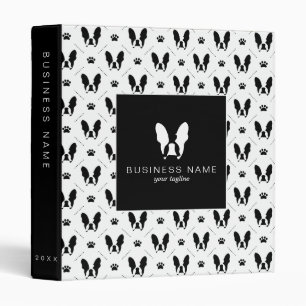 French bulldog pattern binder