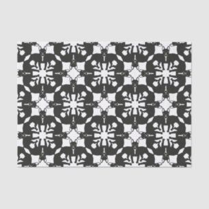 French Bulldog pattern black Tissue Paper