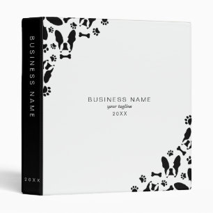 French Bulldog pattern corner Binder