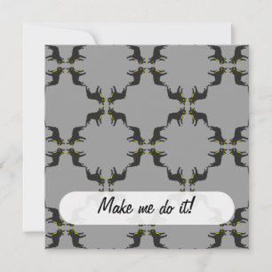 French Bulldog Pattern Invitation