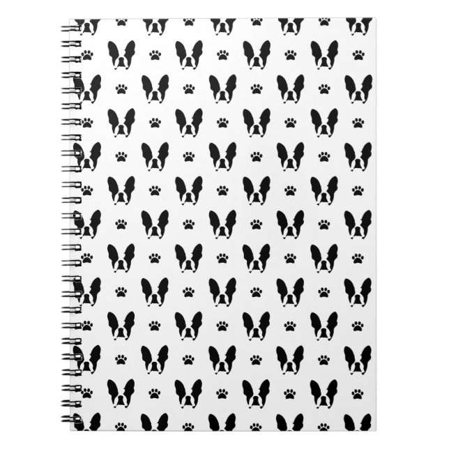 French bulldog pattern notebook (Front)