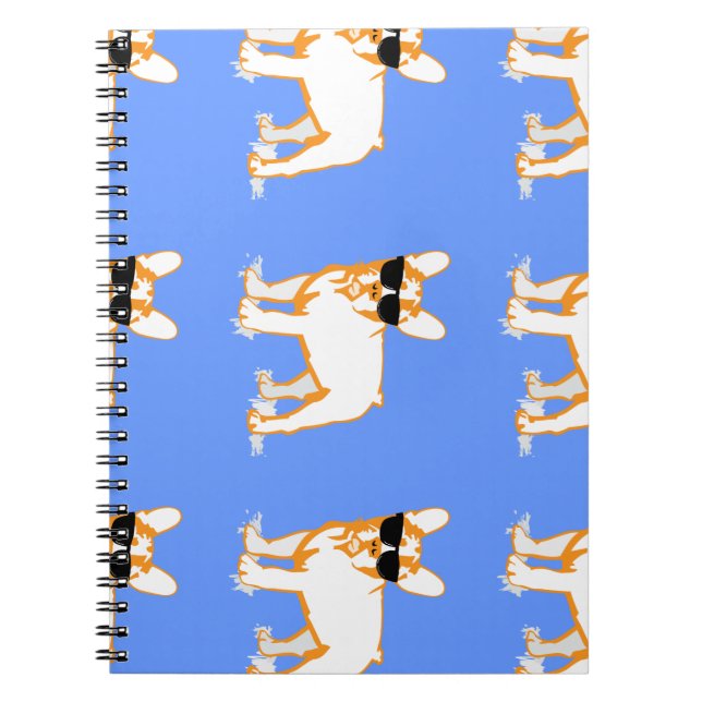 French Bulldog pattern Notebook (Front)