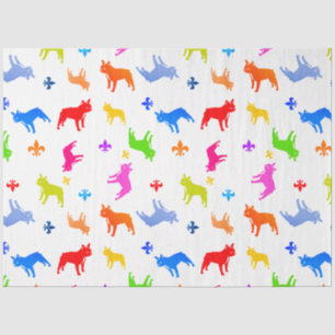 French Bulldog pattern Tissue Paper