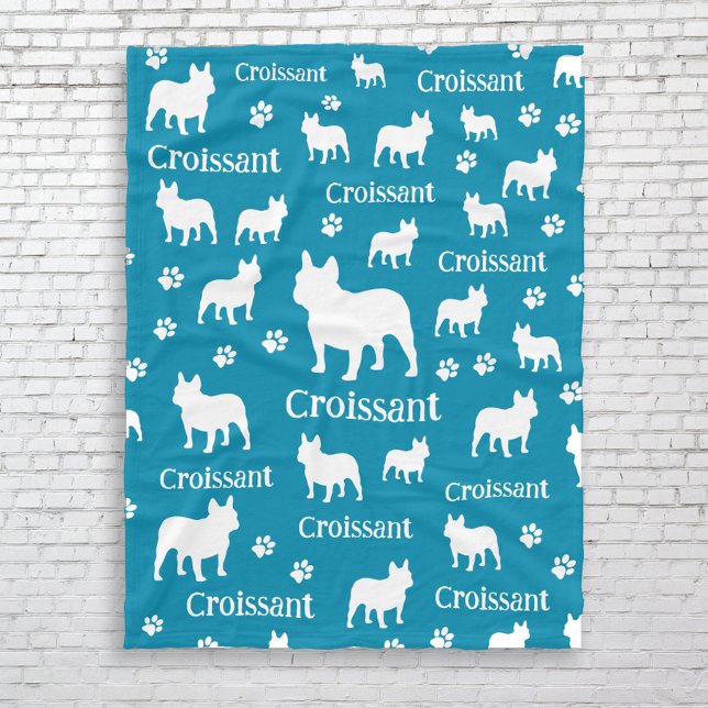 French Bulldog Personalized Dog Blanket Frenchie  (Personalized blanket for Frenchie Dog Moms)