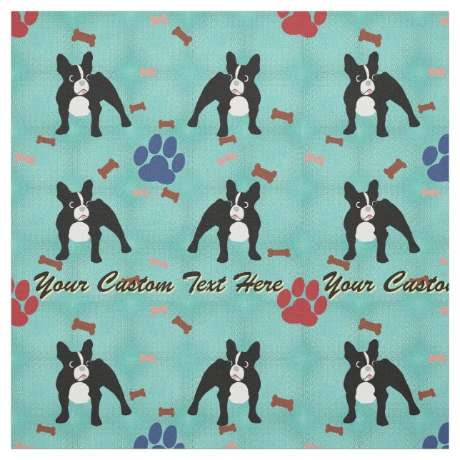 French Bulldog - Personalized Fabric (Swatch)