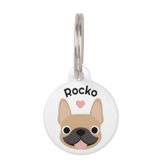 French Bulldog Personalized ID Tag, Custom  pet ID Tag