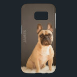 French Bulldog Personalized Name | Dog Samsung Galaxy S7 Case<br><div class="desc">This design features a photograph of the popular French Bulldog sitting looking directly at the camera. Personalize with your own name by editing the text in the text box or delete the text for no text.
#dog #canine #pet #personalised #gifts #Samsung #photograph</div>