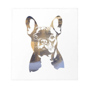 French Bulldog Pet Nature Illustration Silhouette  Notepad