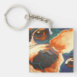 French Bulldog Pet Portrait Keychain