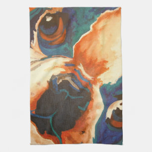 French Bulldog Pet Portrait Kitchen Towel