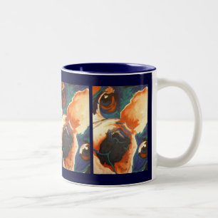 French Bulldog Pet Portrait Two-Tone Coffee Mug